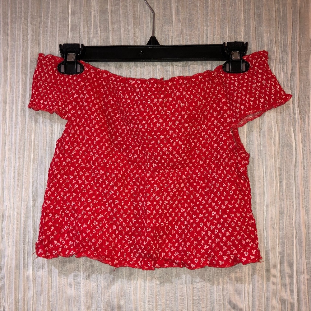 Off the Shoulder Crop Top